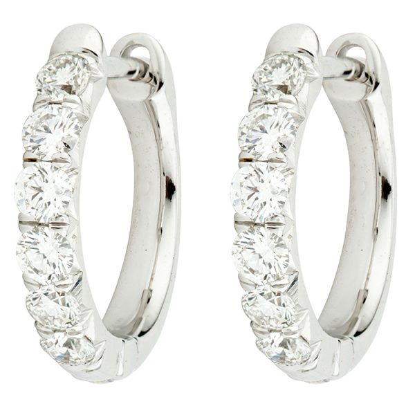 Jude Diamond Pave Hoop Earrings