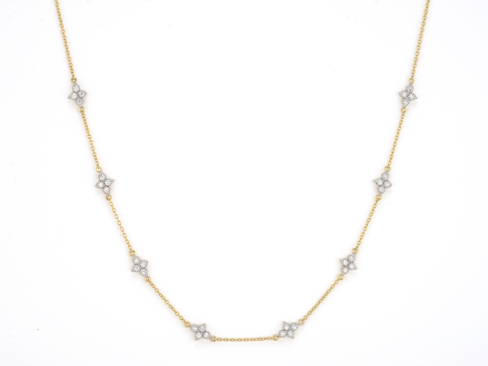 Moroccan Quad Diamond Station Chain
