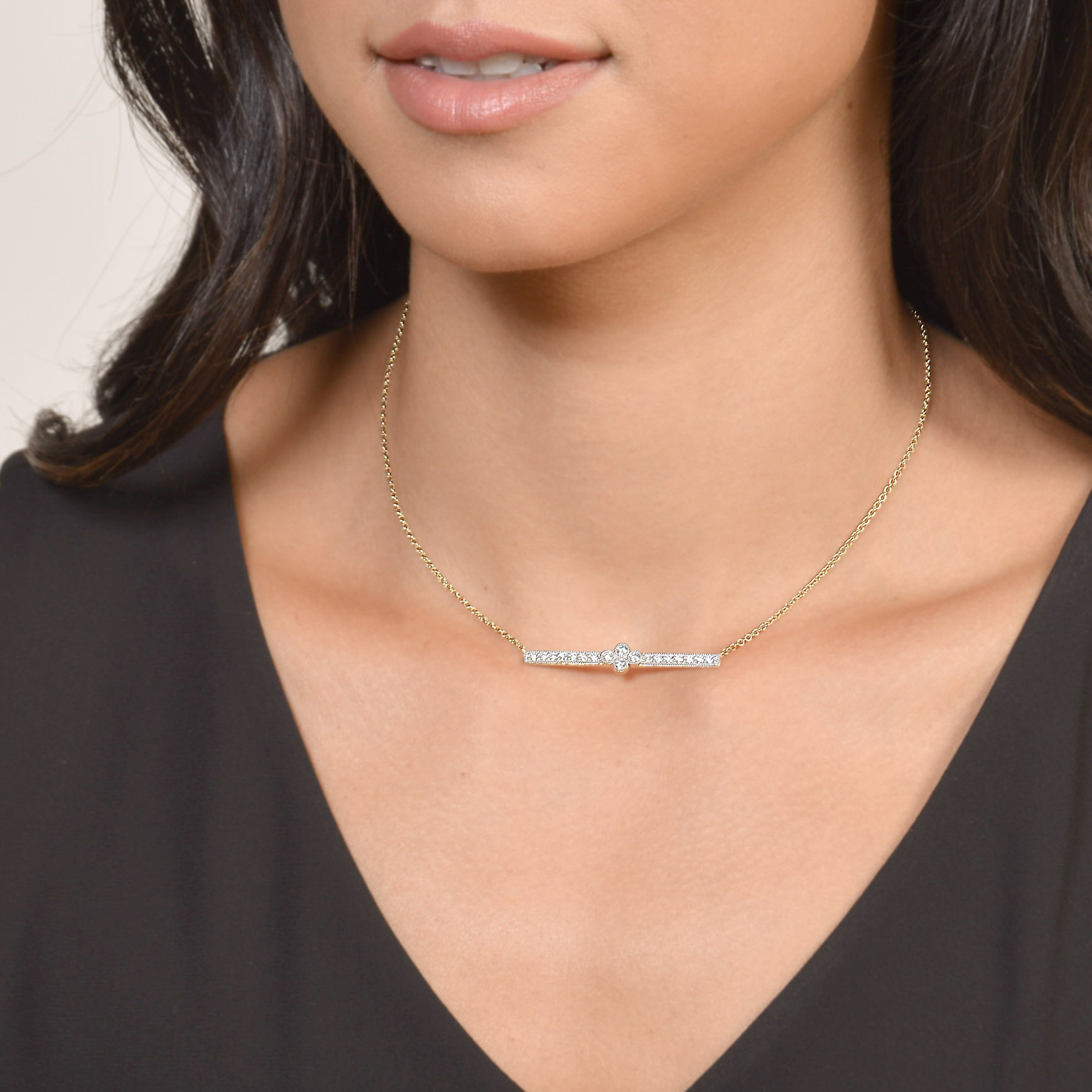 Large Provence Bar Necklace - Image 2