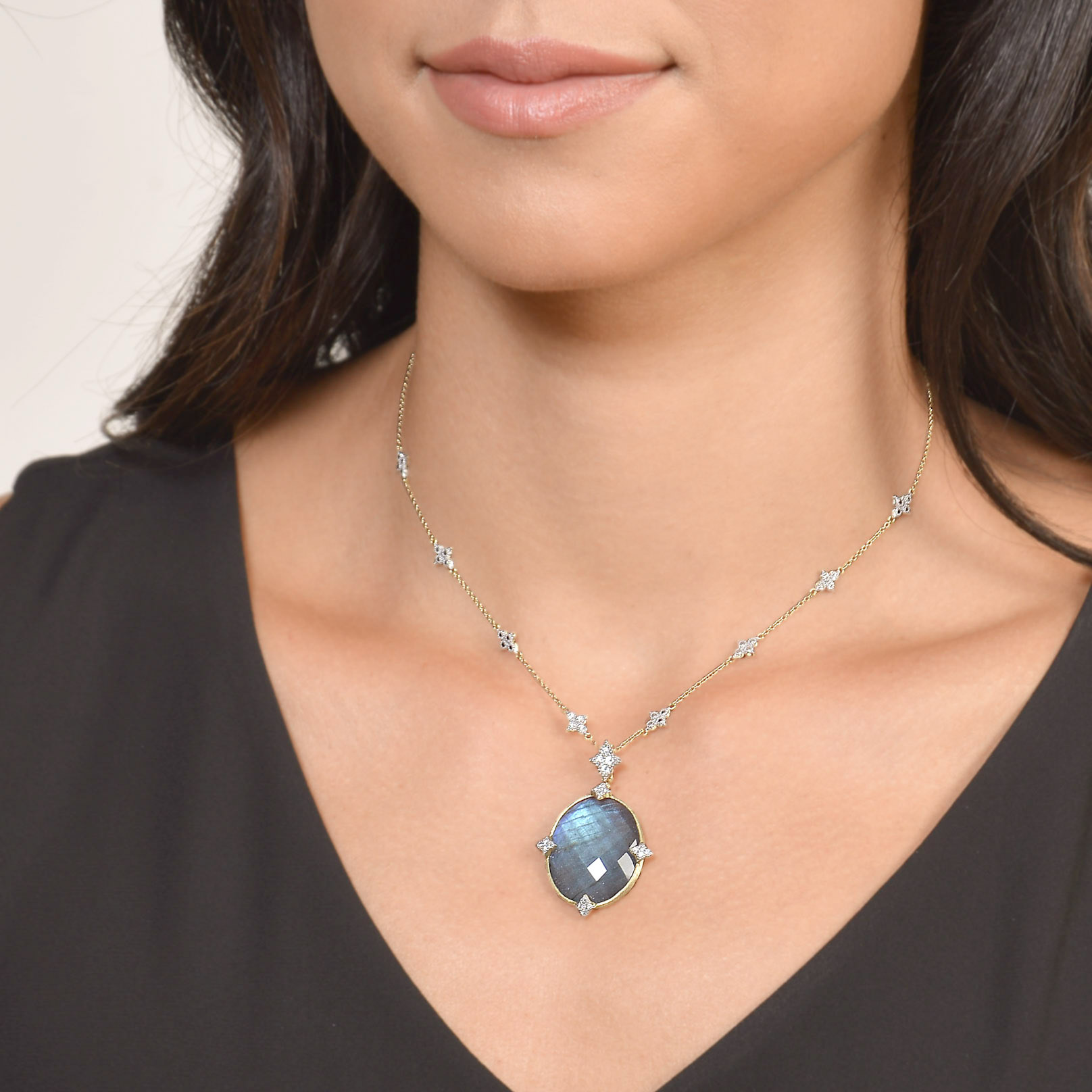 Moroccan Quad Diamond Station Chain - Image 2