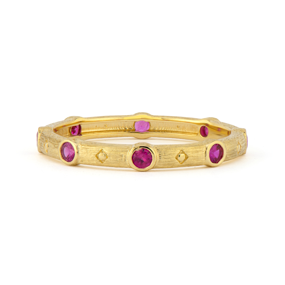 Provence Stacker Ring with Ruby
