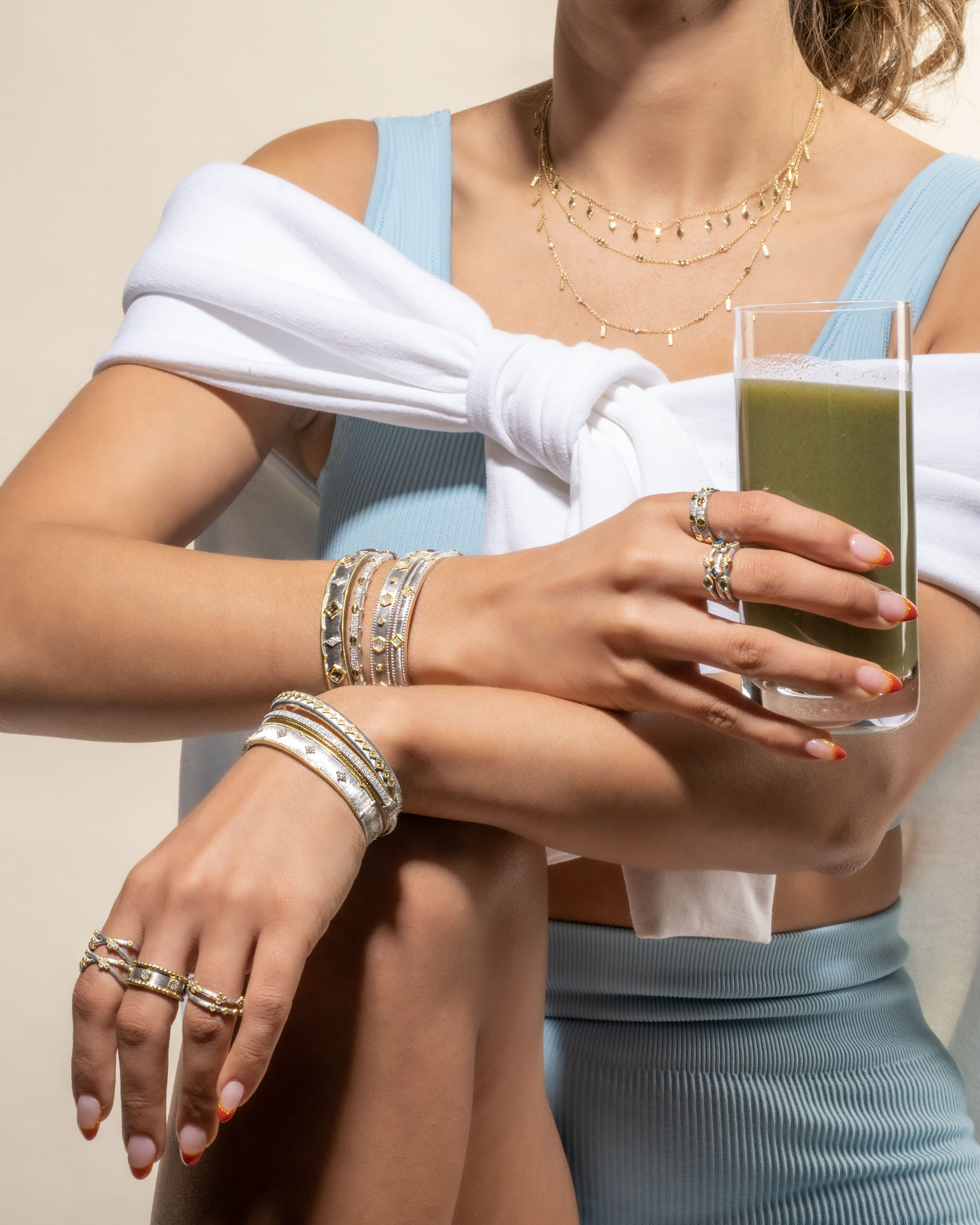 The Skyler Petite Dangling Pendant Necklace - Image 4