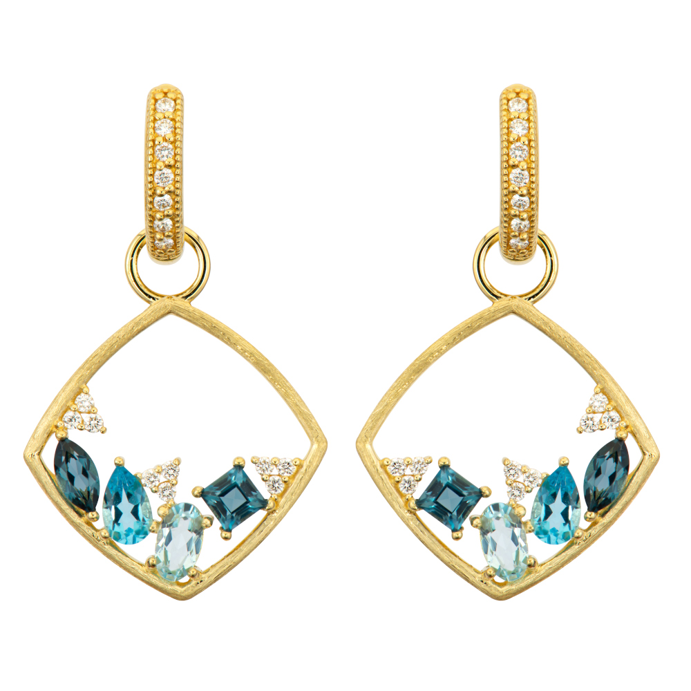 Provence Open Kite Princess Stone Earring Charms JudeFrances